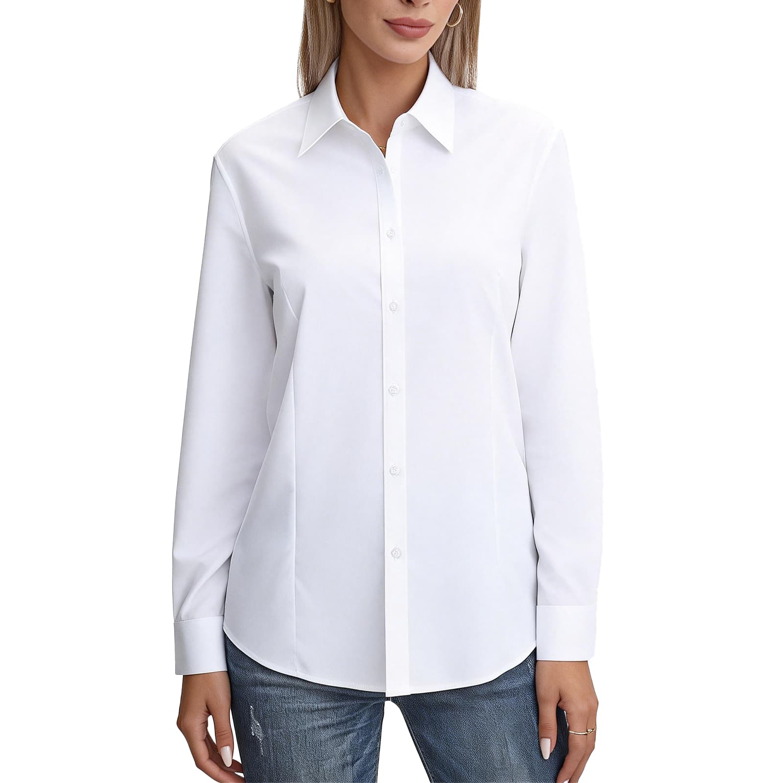 Zvnrok Cotton Basic T Shirts for Women,Crew Neck Short Sleeve Summer Shirts,Solid Loose Fit Tshirt, Button Down Shirts Long Sleeve Dress thumbnail 3